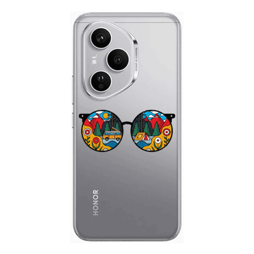 Honor Magic 400 Pro Round Glasses Transparent Silicone TPU Θήκη